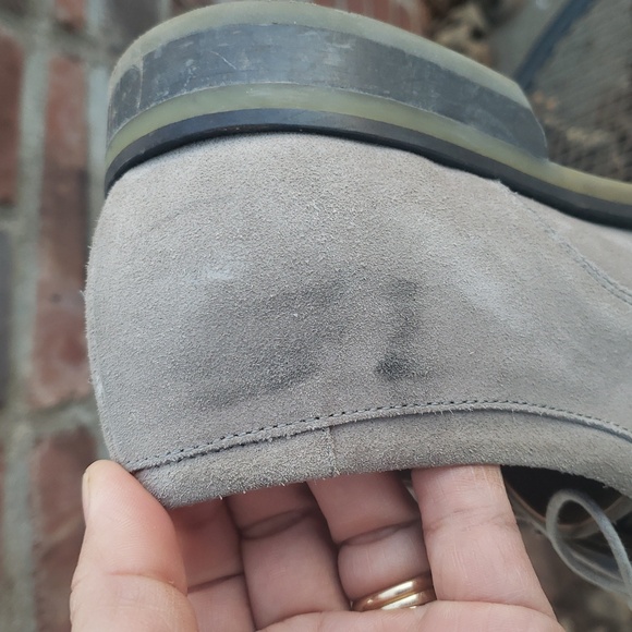 VINCE Suede Leather Loafer Dress Shoes Size 9 Taupe Old Money Classic Italy - Picture 12 of 16